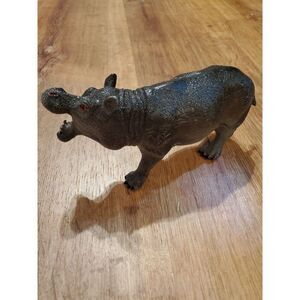Hippopotamus Realistic Model Toy‎ Gray Wild Animal Figure